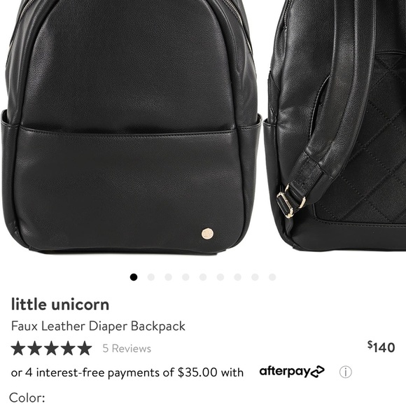 COPY - Little Unicorn Diaper Bag - Leather - Like New - Picture 6 of 6